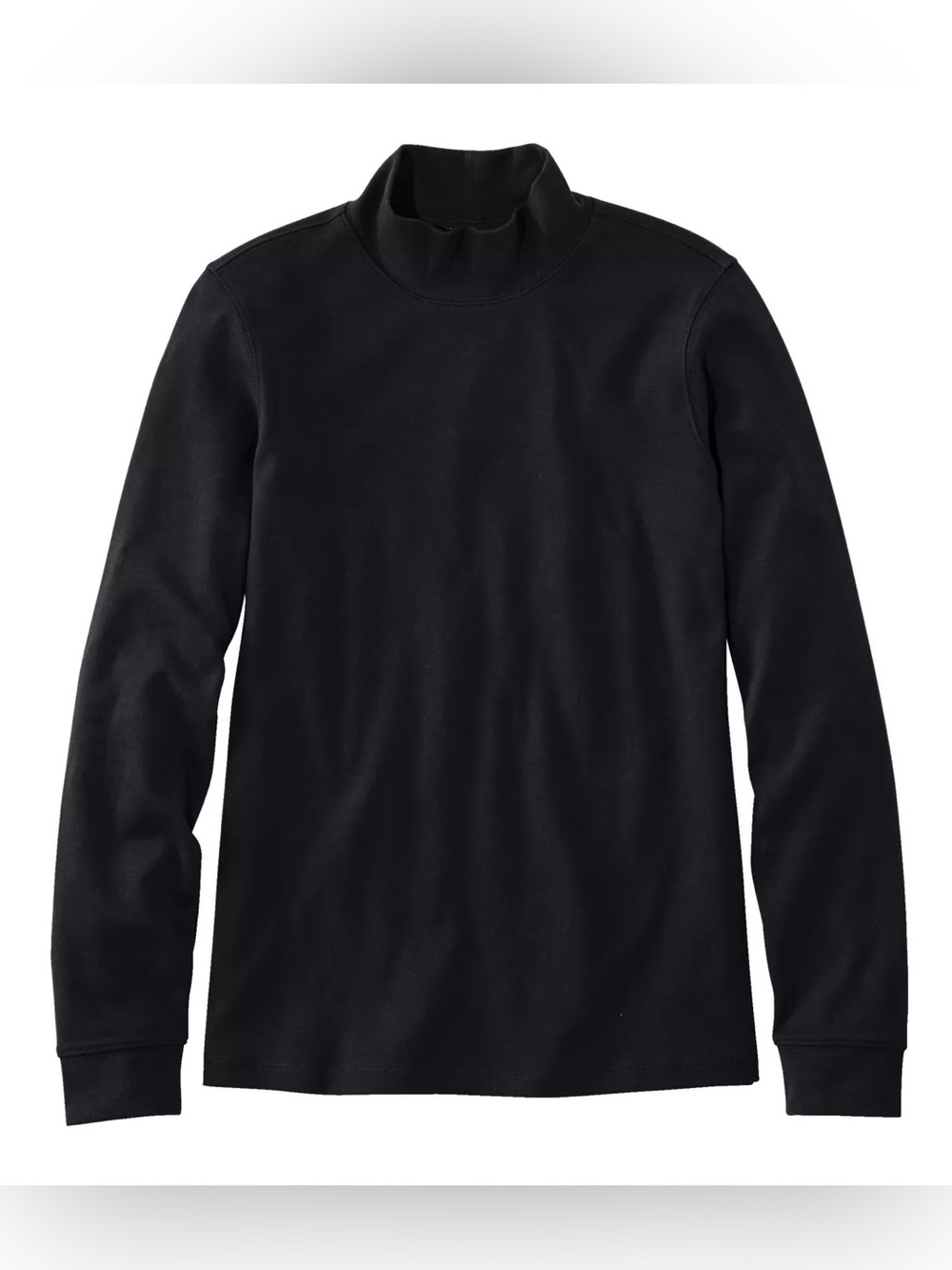L.L. Bean Women’s Interlock Mock-Turtleneck, Long Sleeve